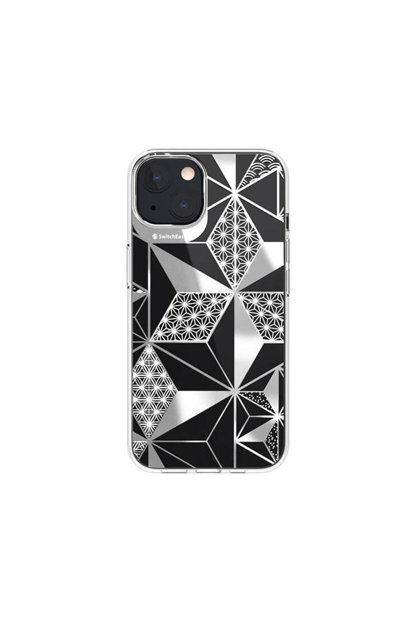 Switcheasy İphone 13 Uyumlu Kılıf Çift Imd Baskılı Lisanslı Switcheasy Artist Asanoha Kapak Şeffaf - Image 1