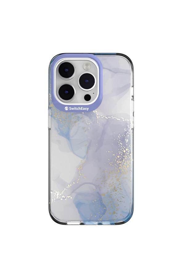 Switcheasy İphone 14 Pro Uyumlu Kılıf Çift Imd Baskılı Lisanslı Artist Veil Kapak Mor - Image 1