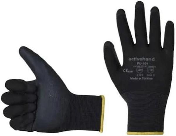 Activehand Pu-101 Poliüretan Kaplamalı İş Eldiveni NO:10 Kaymaz Ve Dayanıklı Koruyucu (12 ADET) - Image 1