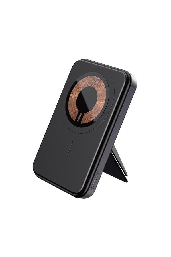 Raptic Trio Standlı Wireless Ve Pd Hızlı Şarj Özellikli Powerbank 15W 5000Mah Siyah - Image 1