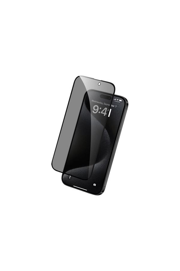 Raptic İphone 16 Pro Max Raptic Hayalet Privacy Temperli Cam Ekran Koruyucu - Image 1
