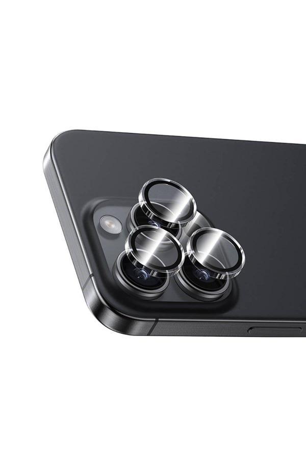 Benks İphone 16 Pro Max Uyumlu Ar Glass Warrior Transparan Premium Cam Kamera Lens Koruyucu Şeffaf - Image 1