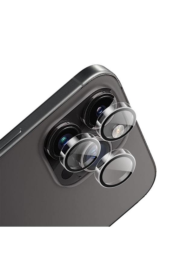 Raptic İphone 16 Pro Max Raptic Armour Serisi Kamera Lens Koruyucu Şeffaf - Image 1