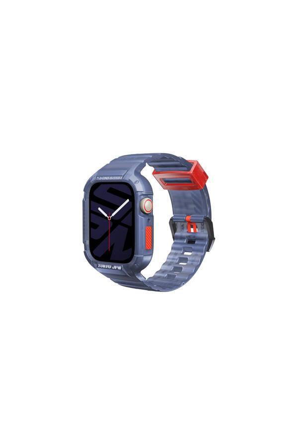 Skinarma Watch 7 Uyumlu 45Mm Kordon Skinarma Saido Sert Pc Kasa Koruyuculu Silikon Strap Kayış Lacivert - Image 1
