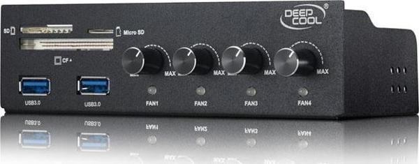 DEEP COOL ROCK MASTER V3.0 On Panel 5.25" Yuva 2xUSB, CF/SD/Micro SD Kart Okuyucu Analog Fan Kontrolcu - Image 1