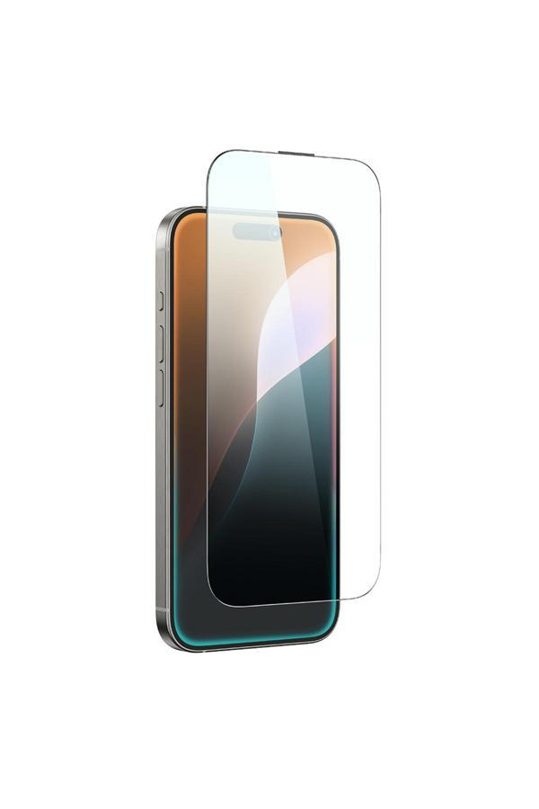 Amazingthing İphone 16 Plus Titan Max Serisi Parlak Hd Görünümlü Temperli Cam Ekran Koruyucu Siyah - Image 1