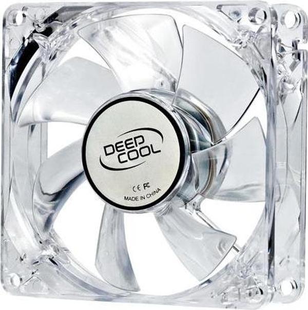 DEEP COOL XFAN 80L/B MAVI LEDLI KASA FAN 80mm - Image 1