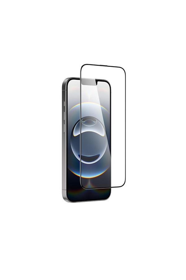 Amazingthing İphone 16E Titan Şeffaf Hd Görünümlü Temperli Cam Ekran Koruyucu Siyah - Image 1
