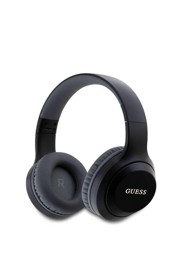 Guess Kulak Üstü Bluetooth Kulaklık Guess  Lisanslı Katlanabilir Metal Klasik Logolu Siyah - Image 1