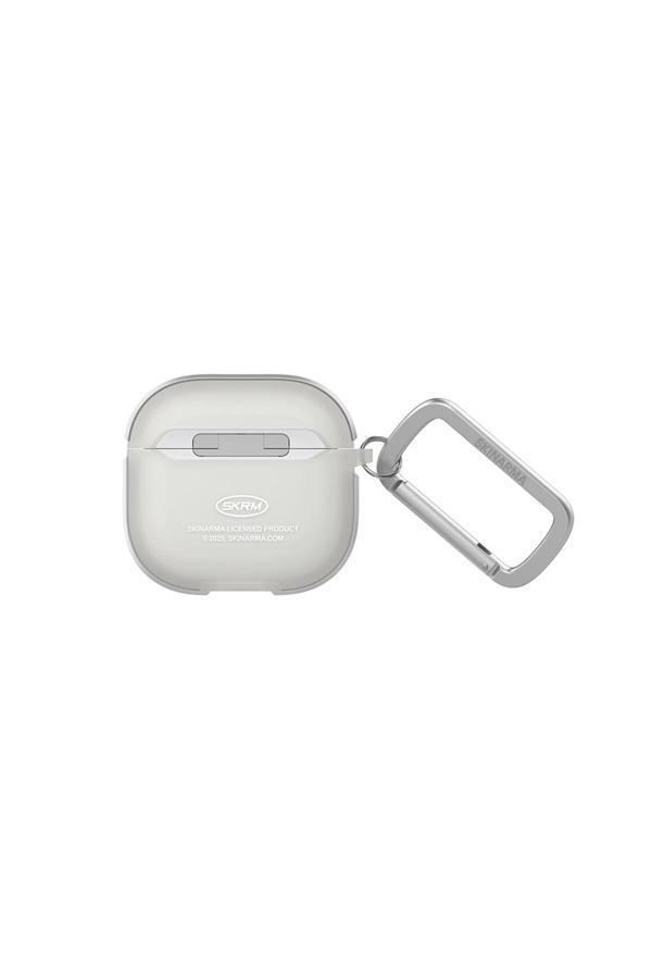Skinarma Airpods 4 Kılıf Transparan Mat Tasarımlı Skinarma Kinzoku Kulaklık Kılıfı Beyaz - Image 1