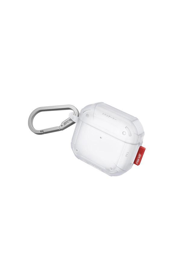 Skinarma Airpods 4 Kılıf Airbagli 360 Derece Tam Koruma Skinarma Mecha Ce Askı Aparatlı Kılıf Beyaz - Image 1