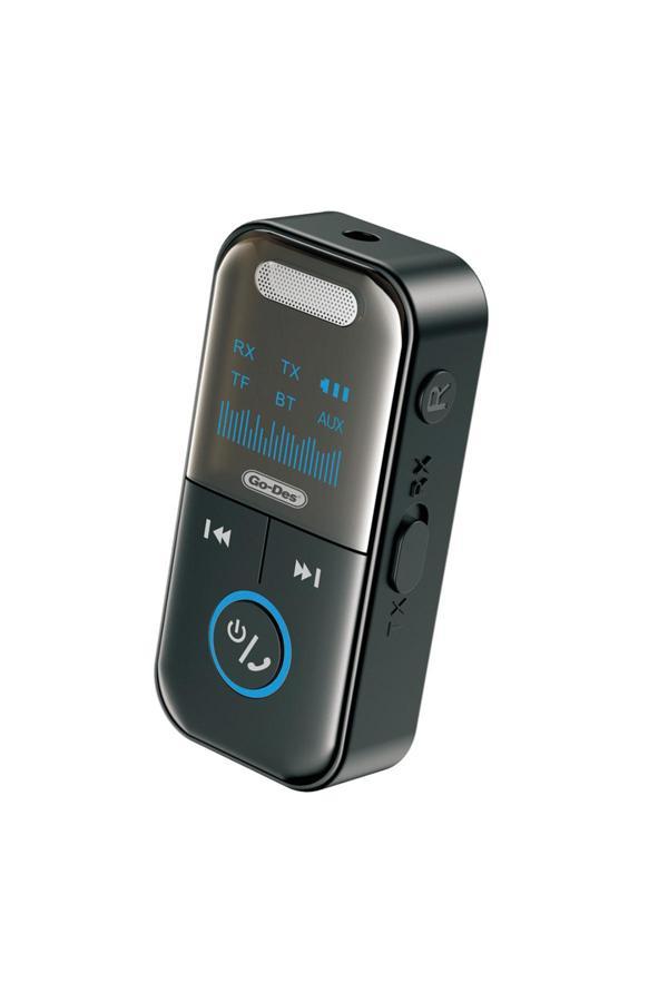 Go-Des Gd-Bt208 Tak Çalıştır 4İn1 Wireless Adaptör Rx Ve Tx Modlu V5.3 Siyah - Image 1