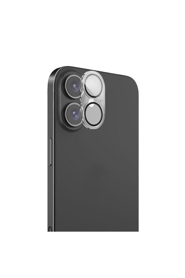 Raptic İphone 16 Plus Raptic Glass Serisi Kamera Lens Koruyucu Şeffaf - Image 1