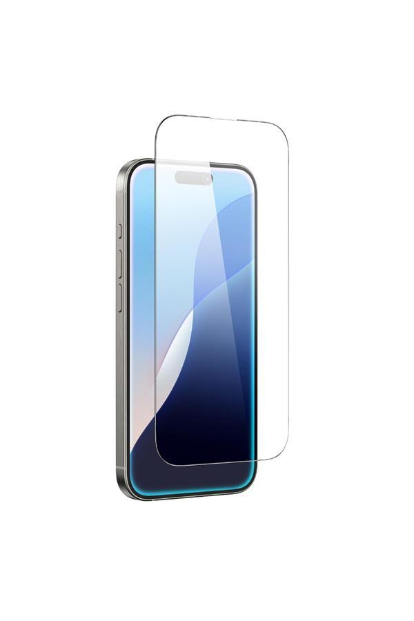 Amazingthing İphone 16 Plus Radix Hd Parlak Görünümlü Temperli Cam Ekran Koruyucu Siyah - Image 1