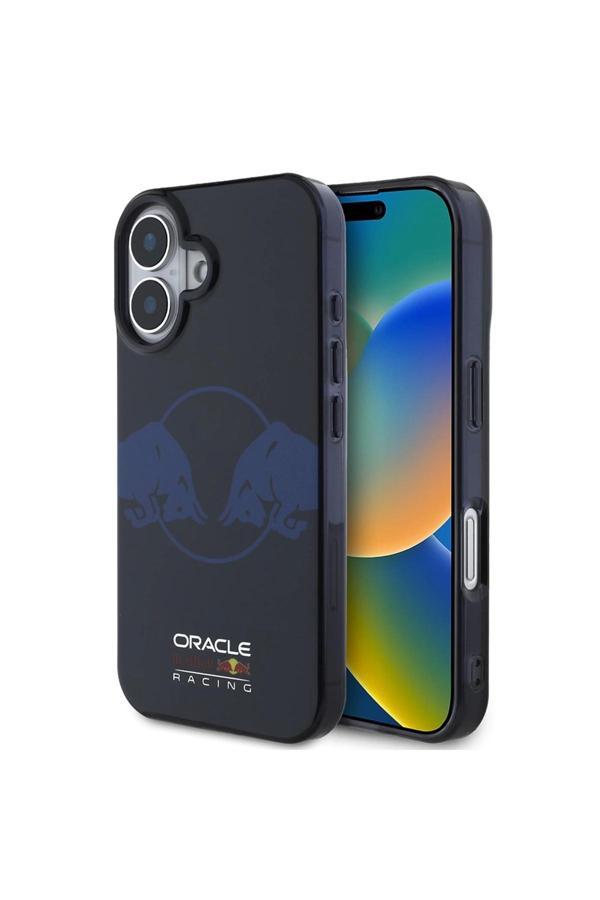 Red Bull İphone 16 Kılıf Redbull Lisanslı Magsafe Özellikli Iml Çift Boğa Baskılı Sert Pc Kapak Lacivert - Image 1
