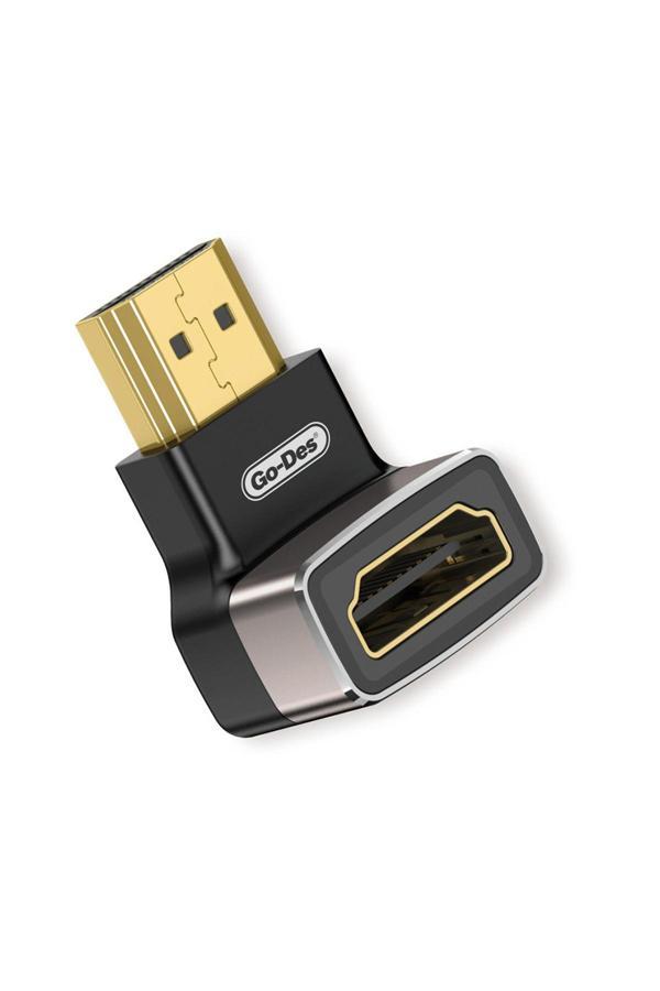 Go-Des Gd-Ct082 Hdtv Hdmı Adaptör 8K Hd 2.1 Versiyon Görüntü Aktarım Cihazı Siyah - Image 1