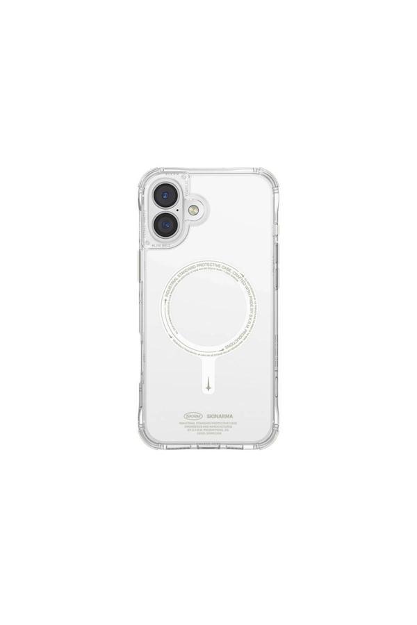 Skinarma İphone 16 Plus Kılıf Magsafe Şarj Özellikli Şeffaf Airbag Tasarımlı Skinarma Saido Nightglow Şeffaf - Image 1