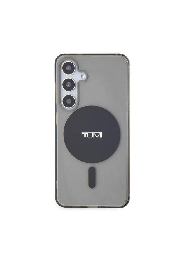 Tumı Galaxy S24 Uyumlu Kılıf Lisanslı Magsafe Özellikli Airbag Köşeli Transparan Plain Kapak Siyah - Image 1