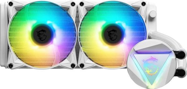 MSI 240MM MAG CORELIQUID 240R v2 AM4-1700p SIVI SOĞUTMALI İŞLEMCİ FANI BEYAZ - Image 1
