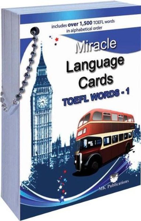 Miracle Language Cards TOEFL Words 1 - MK Publications - Image 1