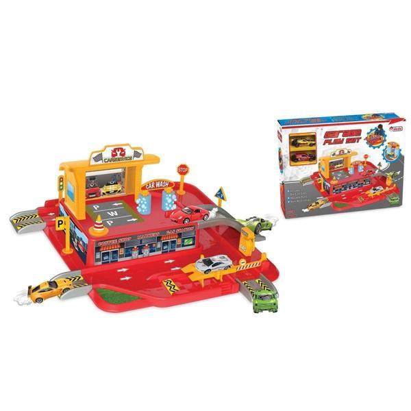 Eğitici Oyuncak 03066 1 KATLI GARAJ OYUN SETİ Kız Erkek Çocuk Eğitici - Image 1