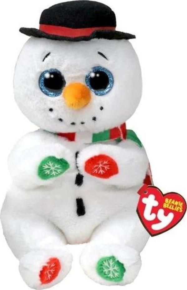 TY Bere Bebekler Göbekli Noel Kardan Adamı 15 cm - Image 1