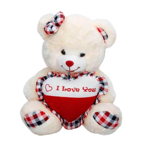 Eğitici Oyuncak 01015 Aşk Mesajlı Peluş Ayı 45cm Kız Erkek Çocuk Eğitici - Image 1