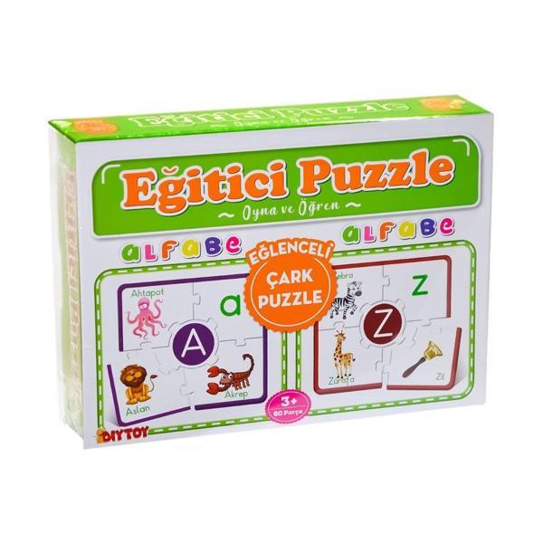Eğitici Oyuncak 7197 Çark Puzzle Alfabe -Oyna Öğren - Dıytoy Kız Erkek Çocuk Eğitici Eğitici Oyu - Image 1