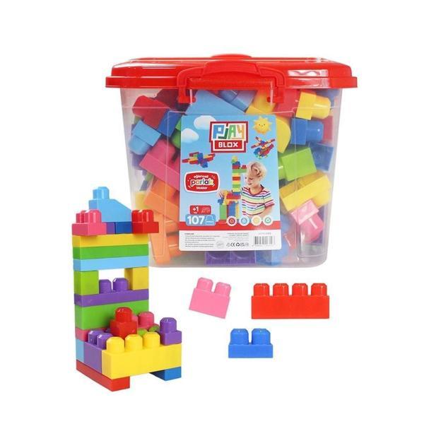 Eğitici Oyuncak Play Blox Yapı Oyuncakı 83 Parça Kovalı Parlak Renkler Mega Blok Seti 3073 Kız Erkek Çocuk Oyunca - Image 1