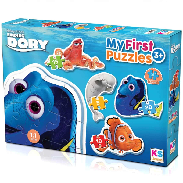 Eğitici Oyuncak KS Finding Dory My First 4 in 1 Puzzle Kız Erkek Çocuk Eğiticila - Image 1