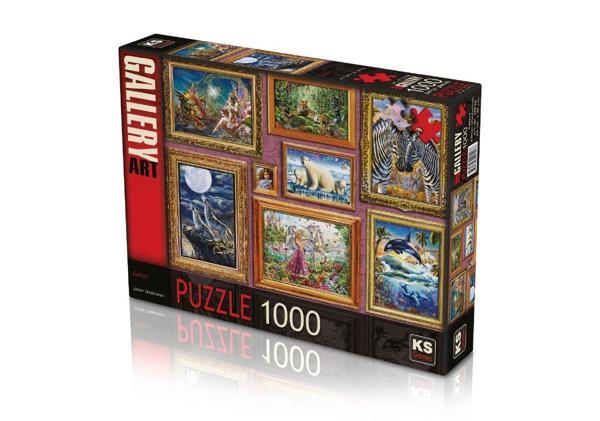 Eğitici Oyuncak KS Puzzle 1000 Parça Gallery Kız Erkek Çocuk Eğitici - Image 1