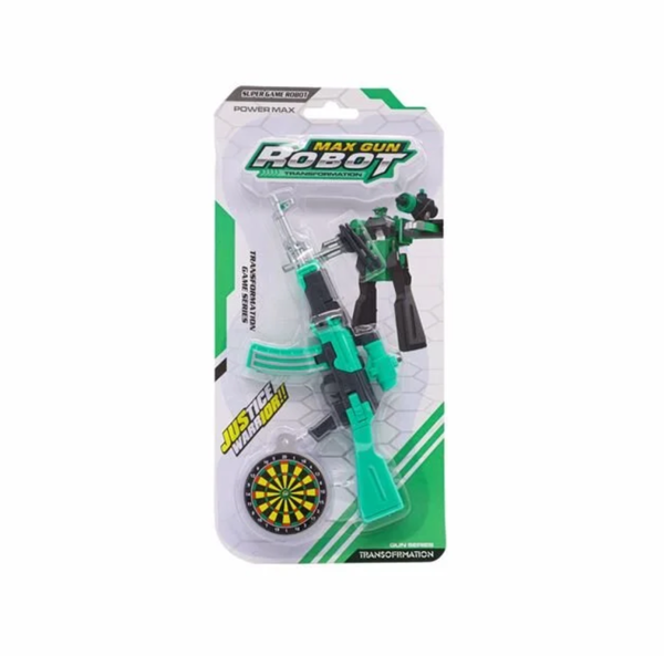 Eğitici Oyuncak Robota Dönüşen Yeşil Silah Kız Erkek Çocuk Eğitici - Image 1