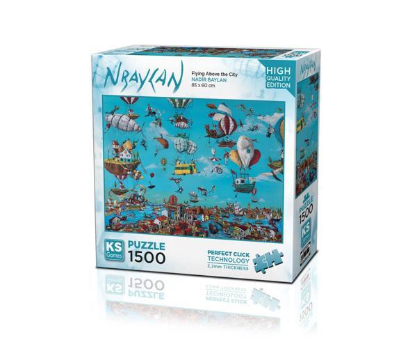 Eğitici Oyuncak KS Puzzle 1500 Parça Kandinsky Gris Kız Erkek Çocuk Eğitici - Image 1