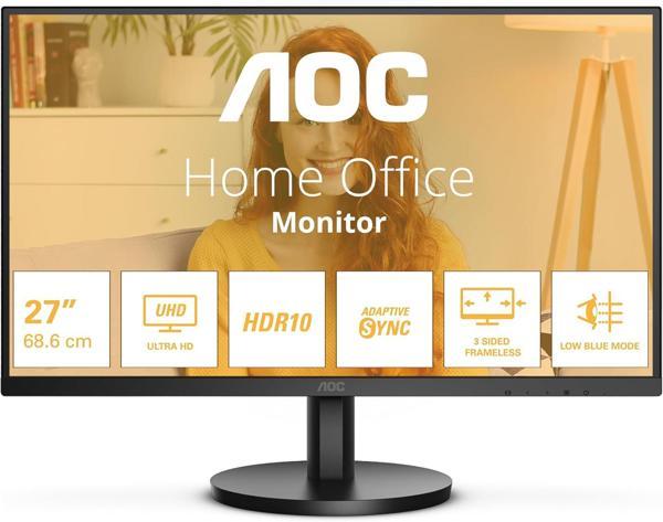 AOC 27" U27B3M 60HZ 4MS HDMI DP UHD VA Monitör - Image 1