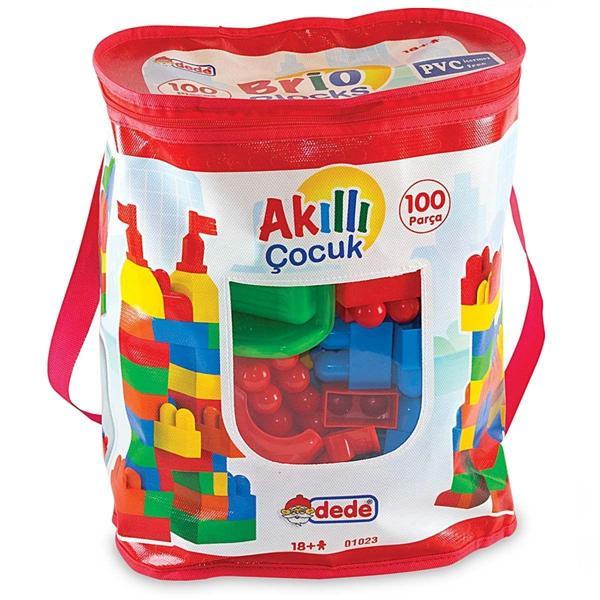 Eğitici Oyuncak Dede 100 Parça Bloklar Kız Erkek Çocuk Eğitici - Image 1