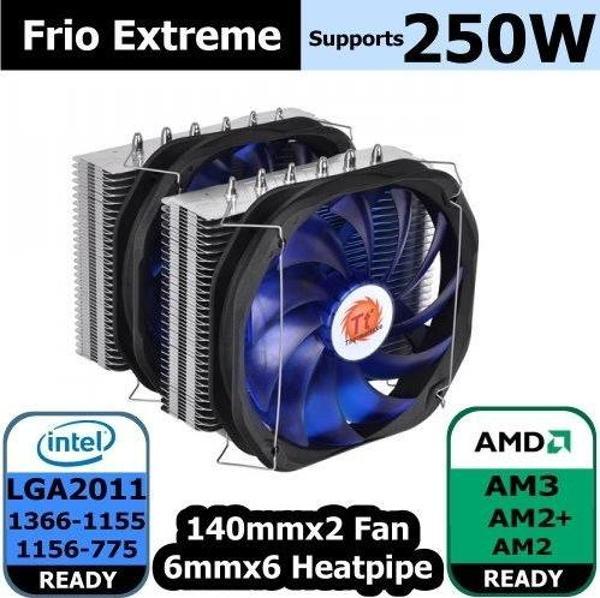 Thermaltake Frio Extreme CPU Sogutucusu İntel LGA2011/1366/1155/1156/775 AMD FM1/AM3+/AM3/AM2+/AM2 - Image 1