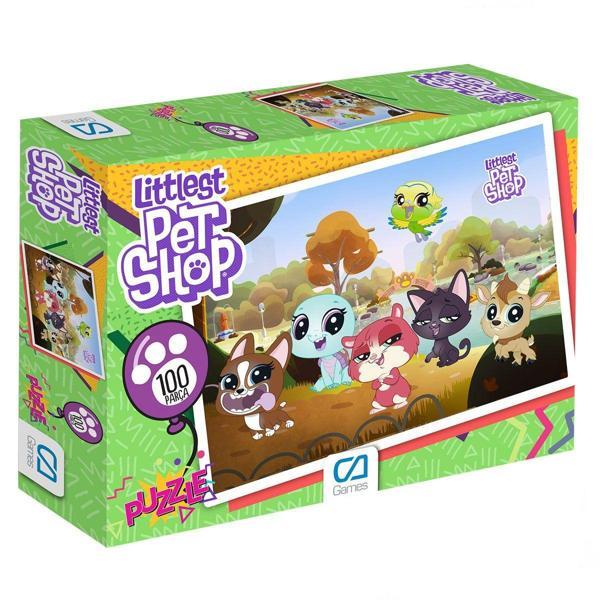 Eğitici Oyuncak Littlest Pet Shop 100 Parça Kutulu Puzzle Kız Erkek Çocuk Eğitici Eğitici Oyunca - Image 1