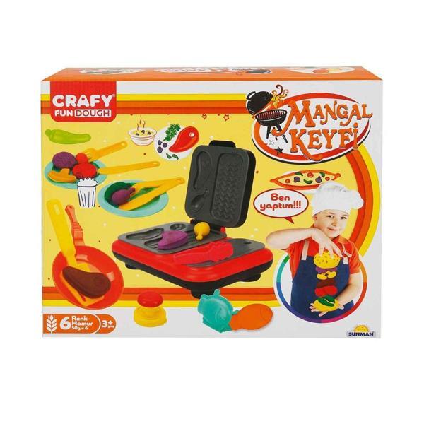 Eğlenceli Oyuncak 2015 Crafy Süper Burger Oyun Hamuru Seti 200 g 12 Parça Kız Erkek Çocuk Eğitici  - Image 1