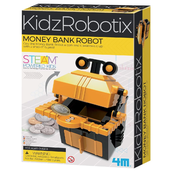 Eğlenceli Oyuncak 4M Kumbara Robot Kiti Kız Erkek Çocuk Eğitici - Image 1
