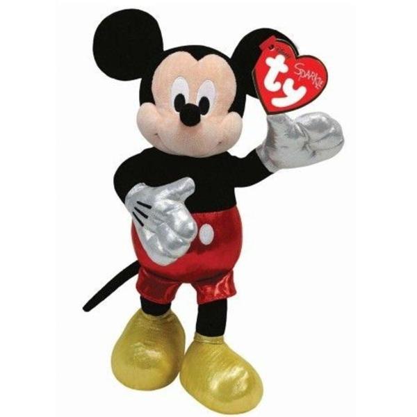 Eğlenceli Oyuncak TY Sparkle Sesli Peluş Mickey Mouse 36cm Kız Erkek Çocuk Eğitici - Image 1