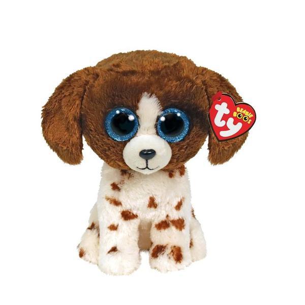 Eğitici Oyuncak TY Beanie Boos Kahverengi Benekli Peluş Köpek Muddles 22cm Kız Erkek Çocuk Eğiticil - Image 1