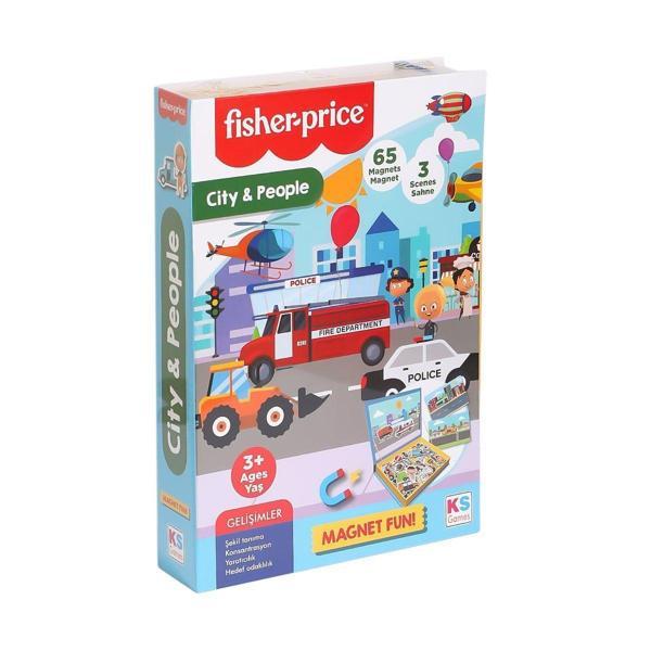 Eğitici Oyuncak FP 13409 Fisher Price Baby Puzzle City People -KS Puzzle Kız Erkek Çocuk Eğitici - Image 1