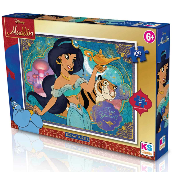Eğlenceli Oyuncak KS Aladdin 100 Parça Puzzle Kız Erkek Çocuk Eğitici - Image 1