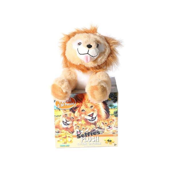 Eğlenceli Oyuncak PRM 15802 Prime 3D Zürafa Peluş ve Selfie 48 Parça Puzzle Kız Erkek Çocuk Eğiticila - Image 1