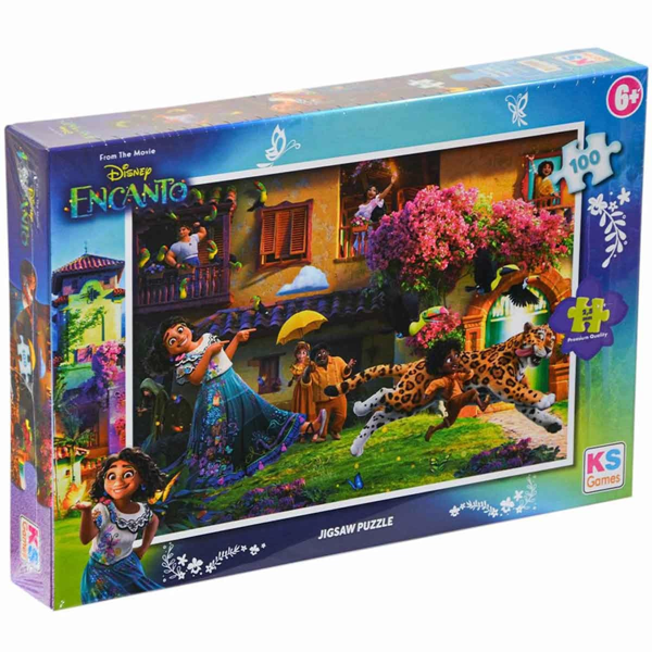 Eğlenceli Oyuncak KS Encanto 100 Parça Puzzle Kız Erkek Çocuk Eğitici - Image 1
