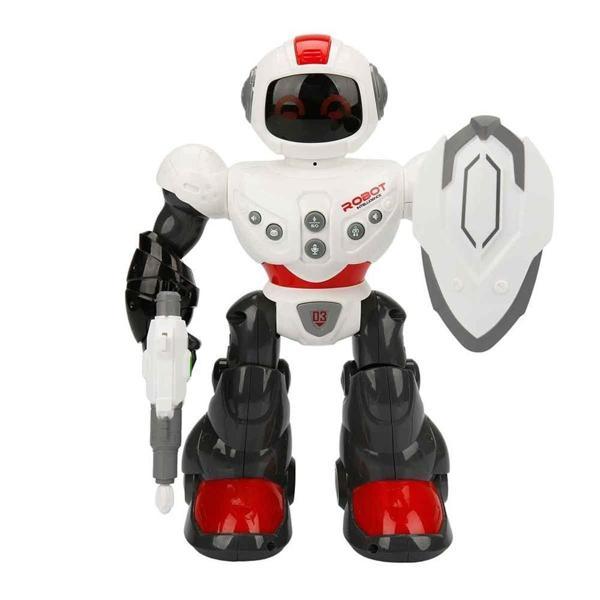Kız Erkek Çocuk Oyuncak Müzikli Işıklı Savaşcı Yürüyen Robot 29cm 1adet Fiyatıdır Kız Erkek Çocuk Eğiticila - Image 1