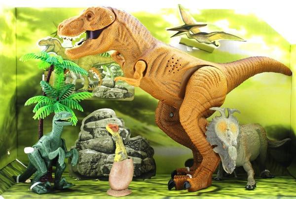 Eğlenceli Oyuncak 4lü sesli dinozor oyun seti Kız Erkek Çocuk Eğitici - Image 1
