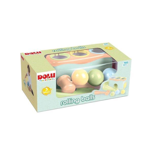 Kız Erkek Çocuk Oyuncak 5164 Eğitici Top Yuvarlama Blokları XL -Dolu Oyuncak Kız Erkek Çocuk Eğitici Eği - Image 1