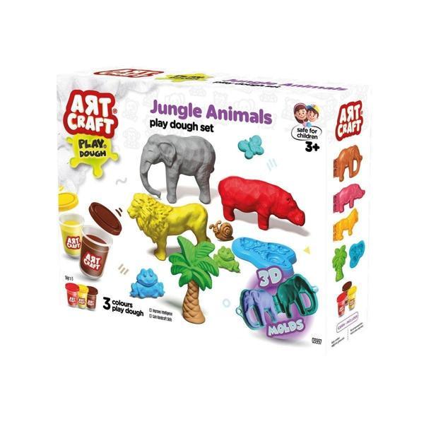 Kız Erkek Çocuk Oyuncak 03996 Art Craft Dinozorlar Hamur Set 168 Gr -Fentoys Kız Erkek Çocuk Eğitici Eği - Image 1
