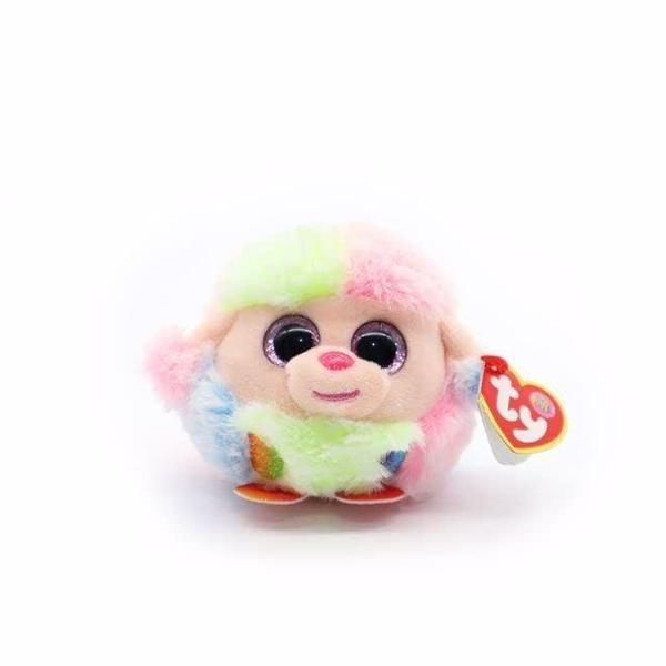 Kız Erkek Çocuk Oyuncak Ty Puffies Peluş Köpek Kaniş Rainbow 7cm Kız Erkek Çocuk Eğitici - Image 1